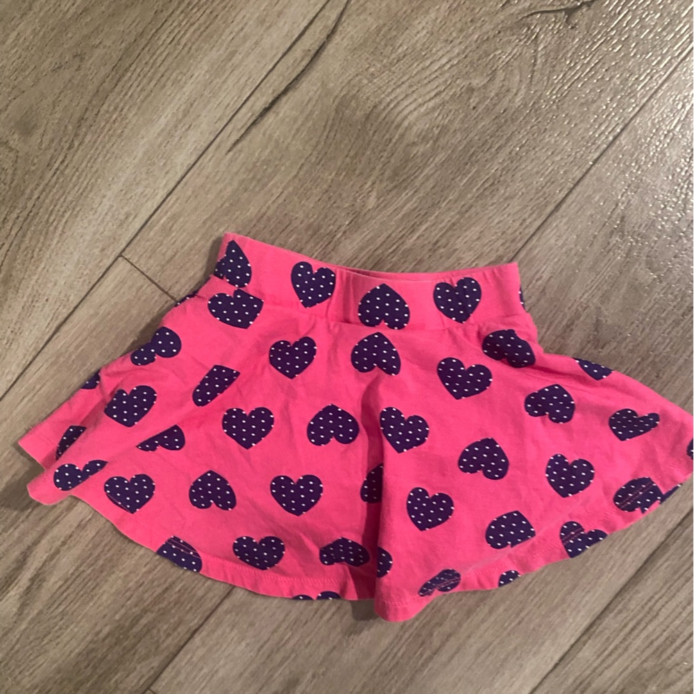Jumping Beans Pink and Purple Heart Skirt